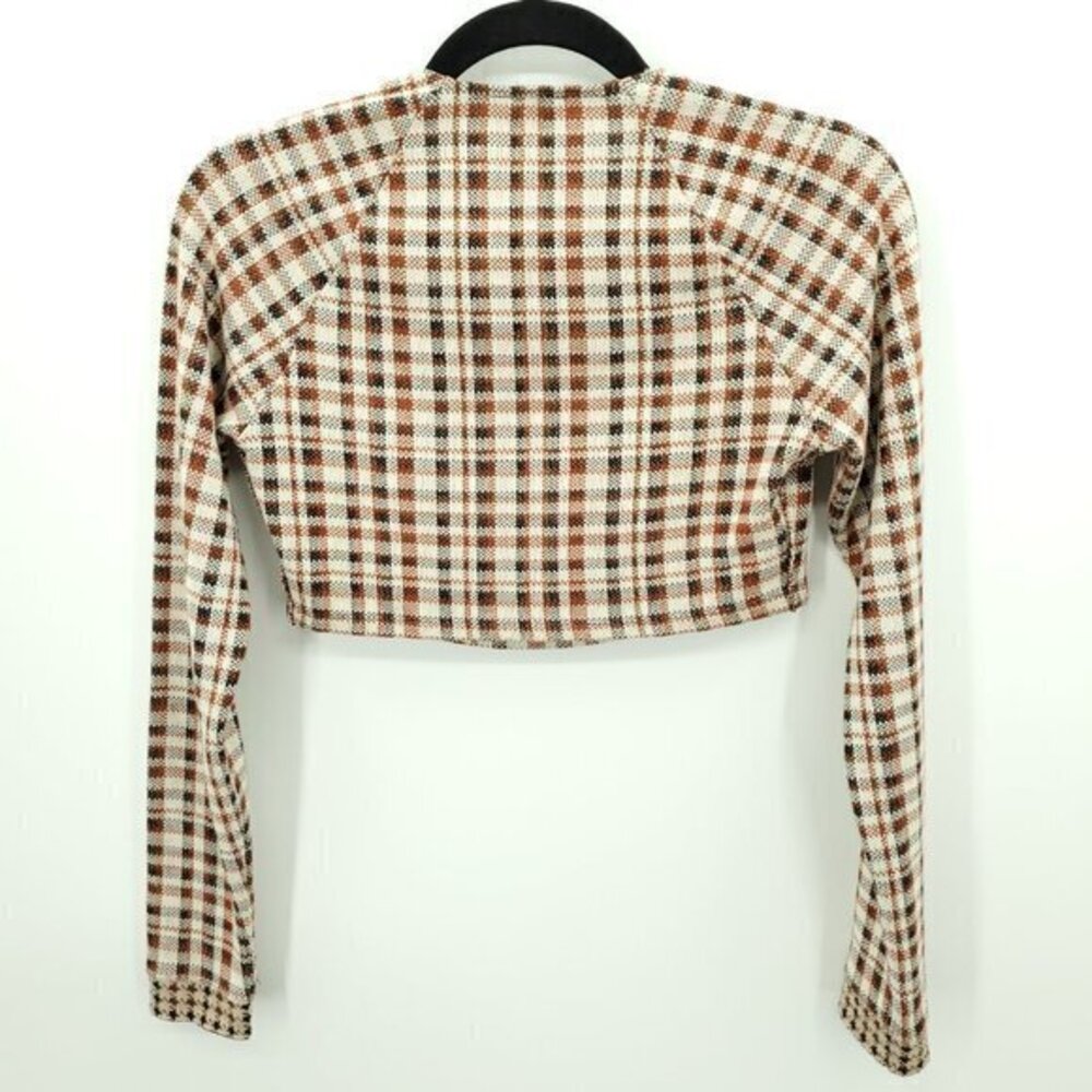 Intimately Free People Tough Love Natural Combo Top M Cream/Brown/Black - Picture 6 of 16